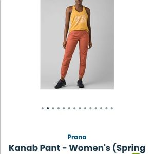 Prana womens Kenab pants burnt orange color size small